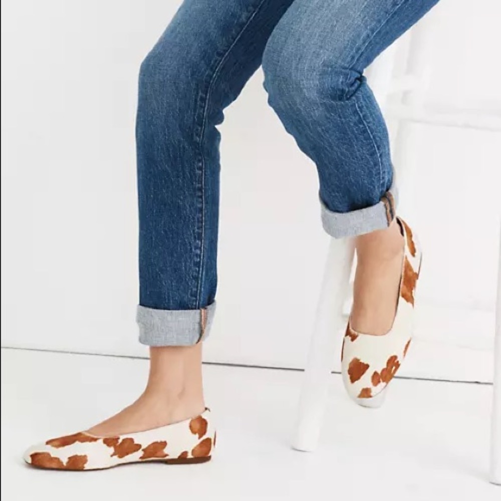 Madewell - Cory Flats - Calf Hair - Brown & White